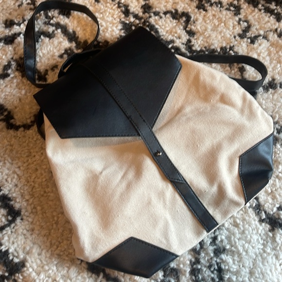 Deux Lux canvas and faux leather mini backpack - Picture 6 of 6